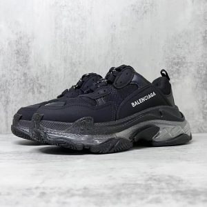 Balenciaga Triple S Black Clear Sole designer clothes