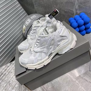 balenciaga runner white designer clothes