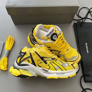 balenciaga runner black and yellow designer clothes